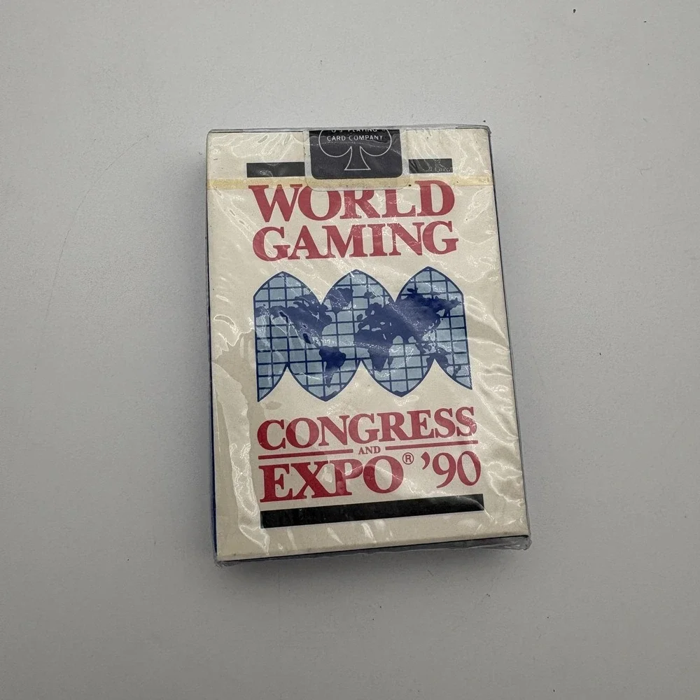 Vintage World Gaming Congress Expo 90‎ Playing Cards U.S. Playing Card Co New